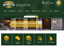Tablet Screenshot of garagedoormartinc.com
